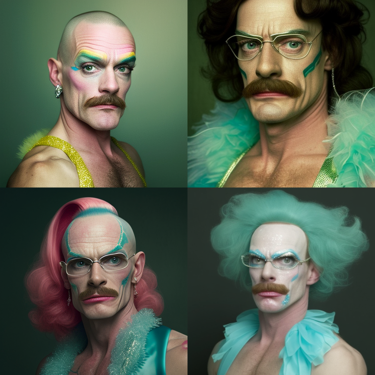 walter white as a drag queen